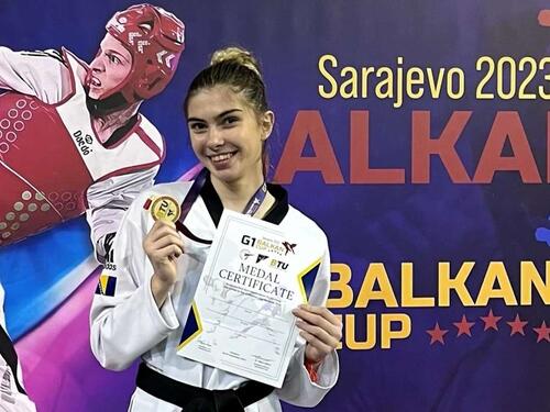 Ada Avdagić osvojila zlatnu medalju na taekwondo turniru 'G1 Balkan Cup 2023'