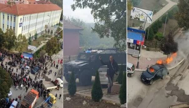 Neredi na Kosovu: Sukobi s policijom, bačene šok bombe