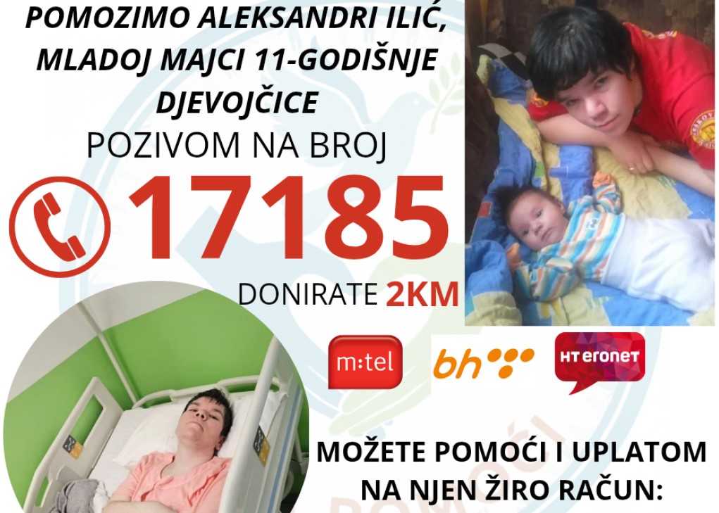 Aleksandri Ilić potrebno liječenje, majka 11-godišnjakinje treba našu pomoć