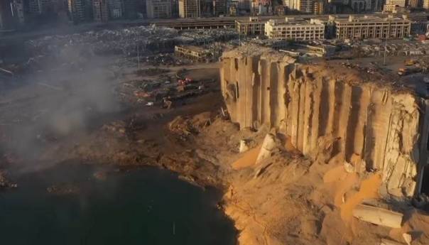 Apokaliptične scene iz zraka: Prvi snimak razorenog Bejruta