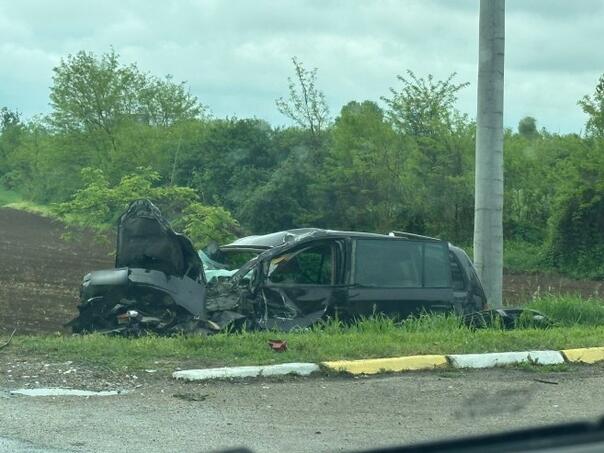 Auto sletio s ceste na ulazu u Modriču, kilometarska kolona iz pravca Doboja