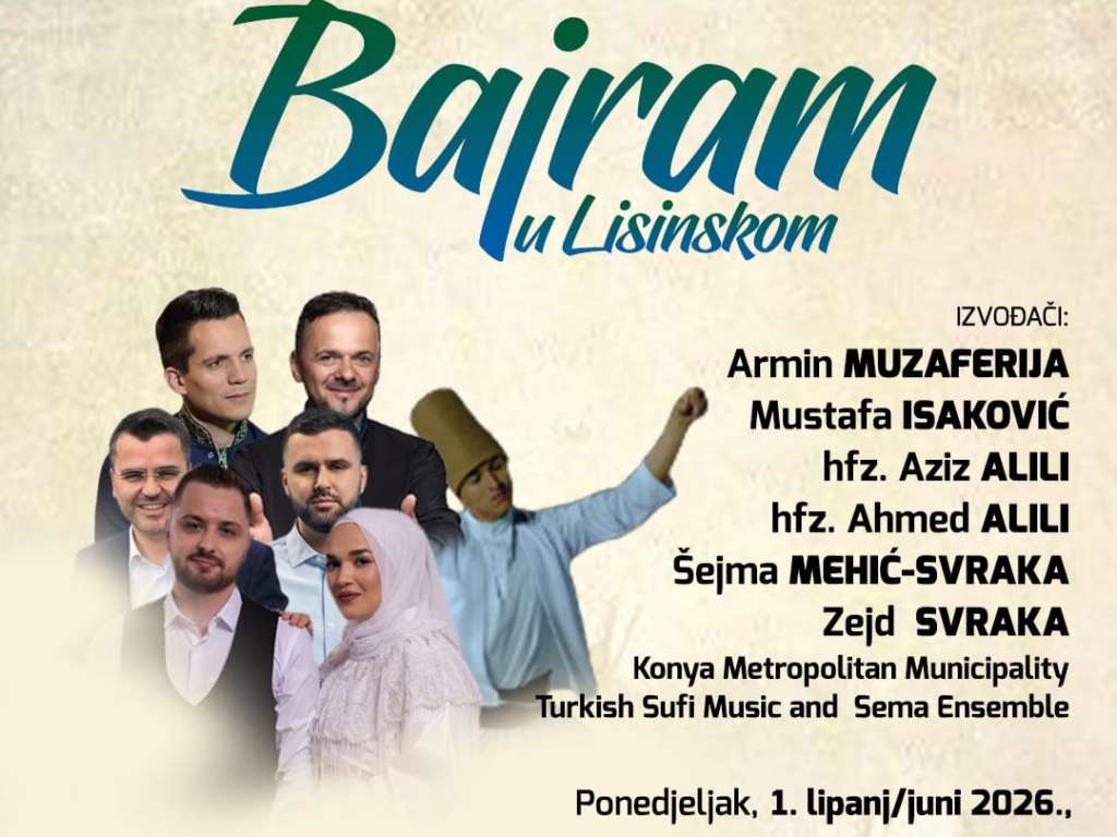"Bajram u Lisinskom" okupit će izvođače duhovne muzike iz Hrvatske, BiH i Turske