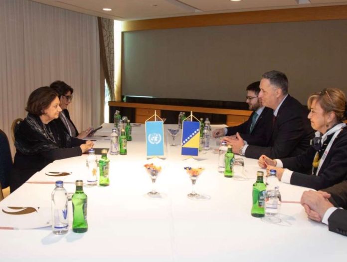 Bećirović razgovarao s podsekretaricom UN-a: Ukazana važnost Rezolucije o Srebrenici