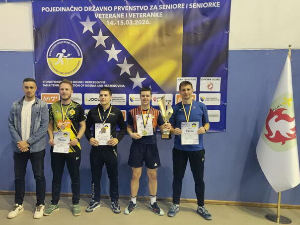 Benjamin Zijadić i Emina Cerić seniorski prvaci BiH u stonom tenisu