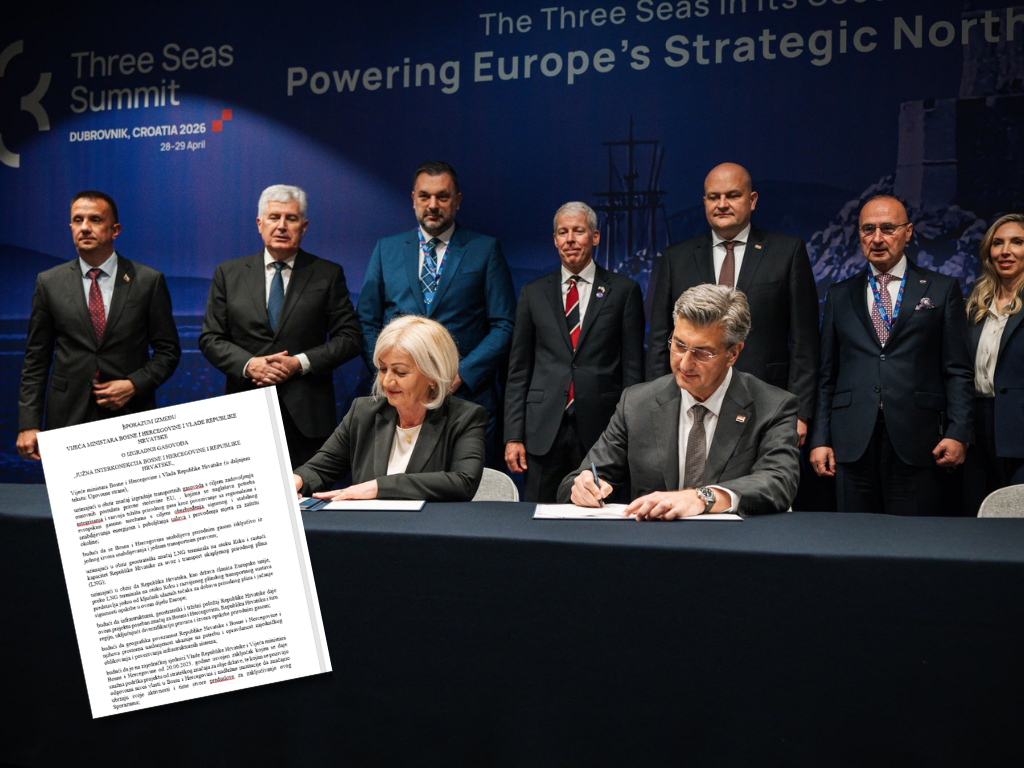 BiH i Hrvatska potpisale Sporazum o izgradnji Južne plinske interkonekcije