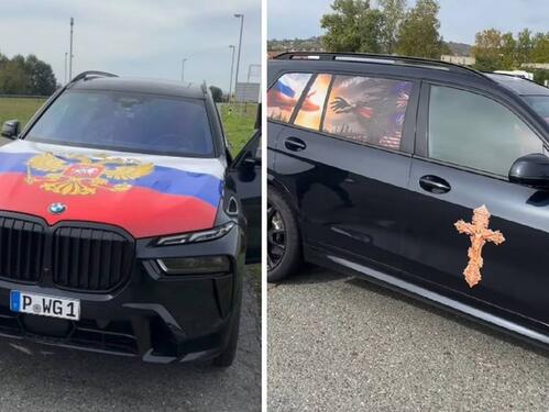 BMW sa ruskim obilježjima zaustavljen na autoputu, vozač kažnjen sa 700 eura