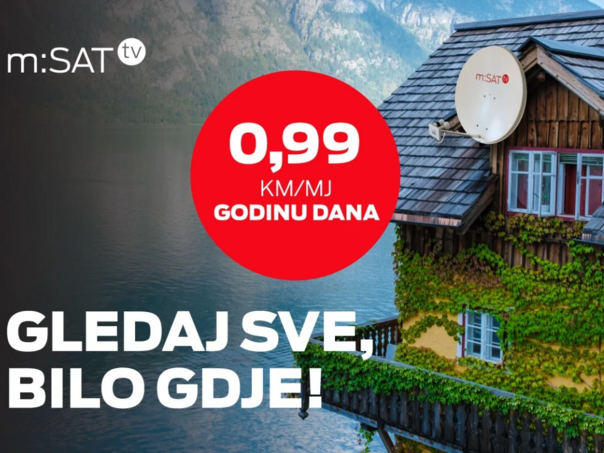 Bogat izbor TV kanala za samo 0,99 KM mjesečno tokom prve godine