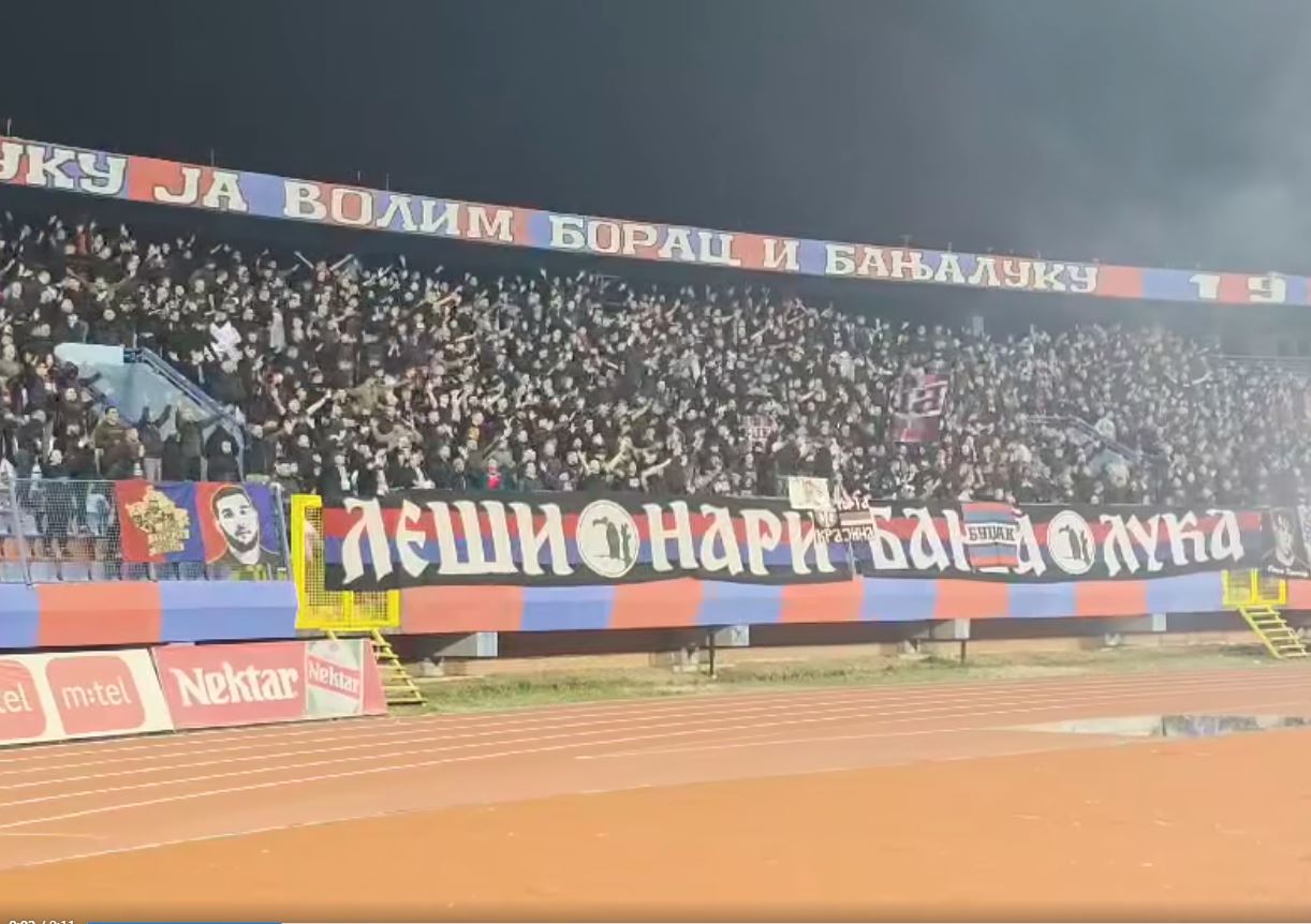 Borac slavio protiv Sloge, Lešinari veličali zločinca Ratka Mladića