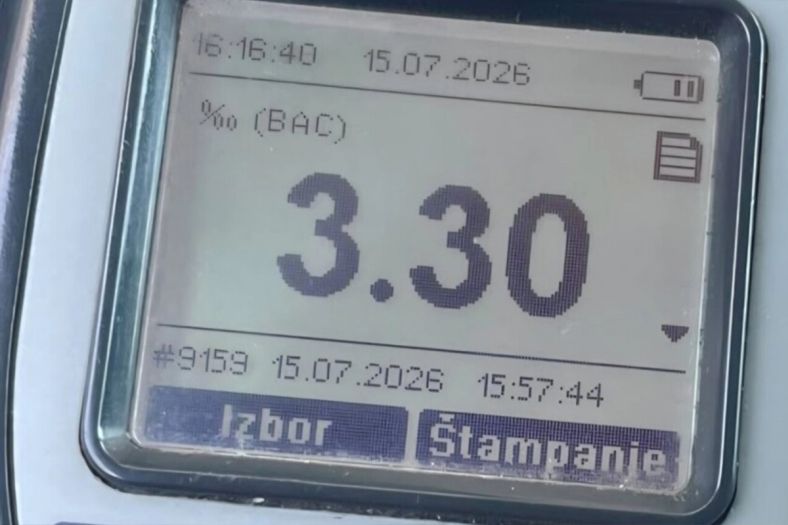 Bosanac u Crnoj Gori napuhao 3.30 pa ga policija uhapsila