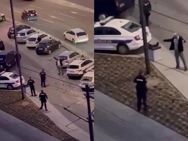 Bosanac uhapšen u Beogradu: Čekićem izlupao policijska auta