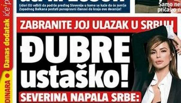 Brutalni napad tabloida na Severinu zbog odbijanja saradnje s negatorima genocida