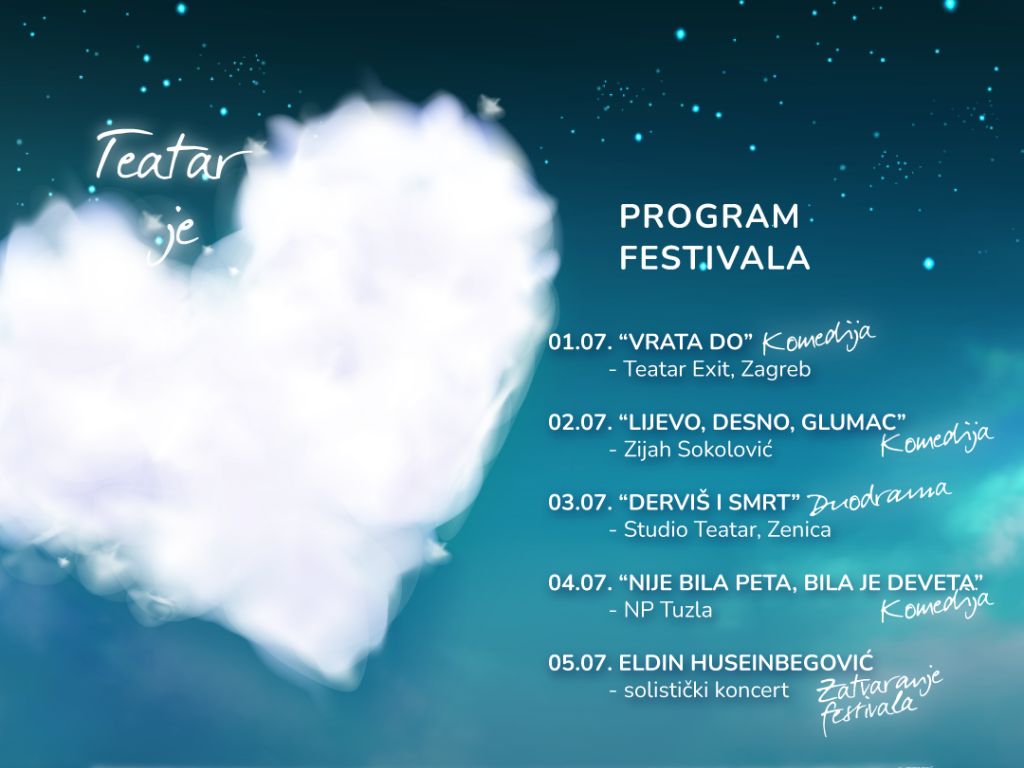 Četiri predstave i jedan koncert na 10. međunarodnom festivalu "Ljetne večeri Studio Teatra"