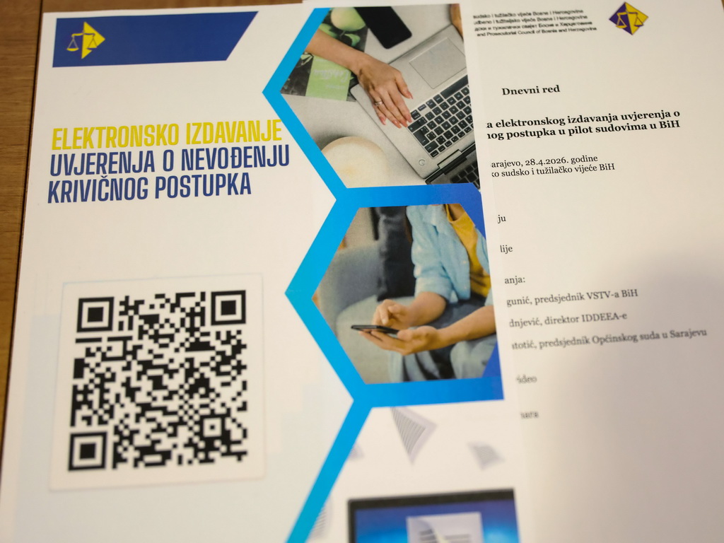 Četiri suda u FBiH uvode e-uvjerenja o nevođenju krivičnog postupka