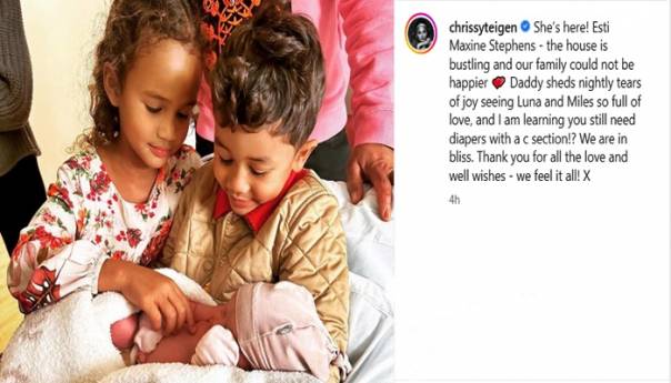 Chrissy Teigen i John Legend dobili kćer