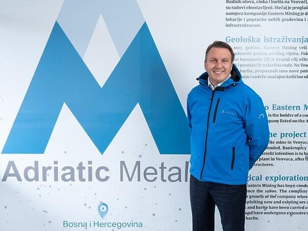 Cronin odstupio sa pozicije direktora Adriatic Metals u BIH