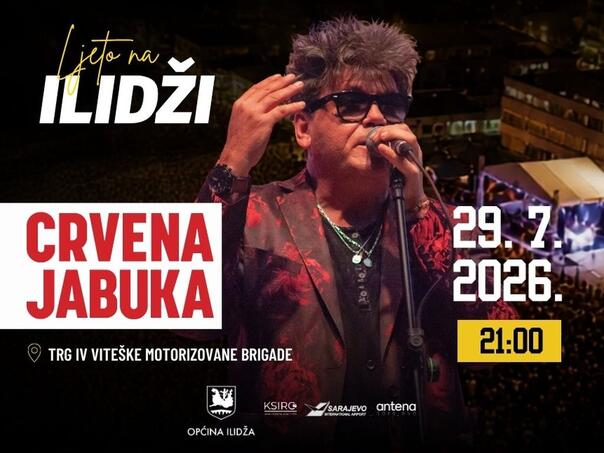 Crvena jabuka večeras na Ilidži: Večer bezvremenskih hitova i snažnih emocija