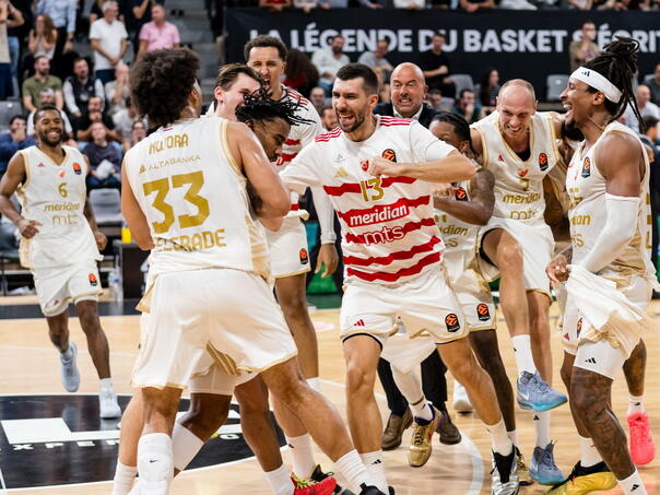 Crvena zvezda srušila ASVEL uz zvuk sirene, junak je Chris Jones!