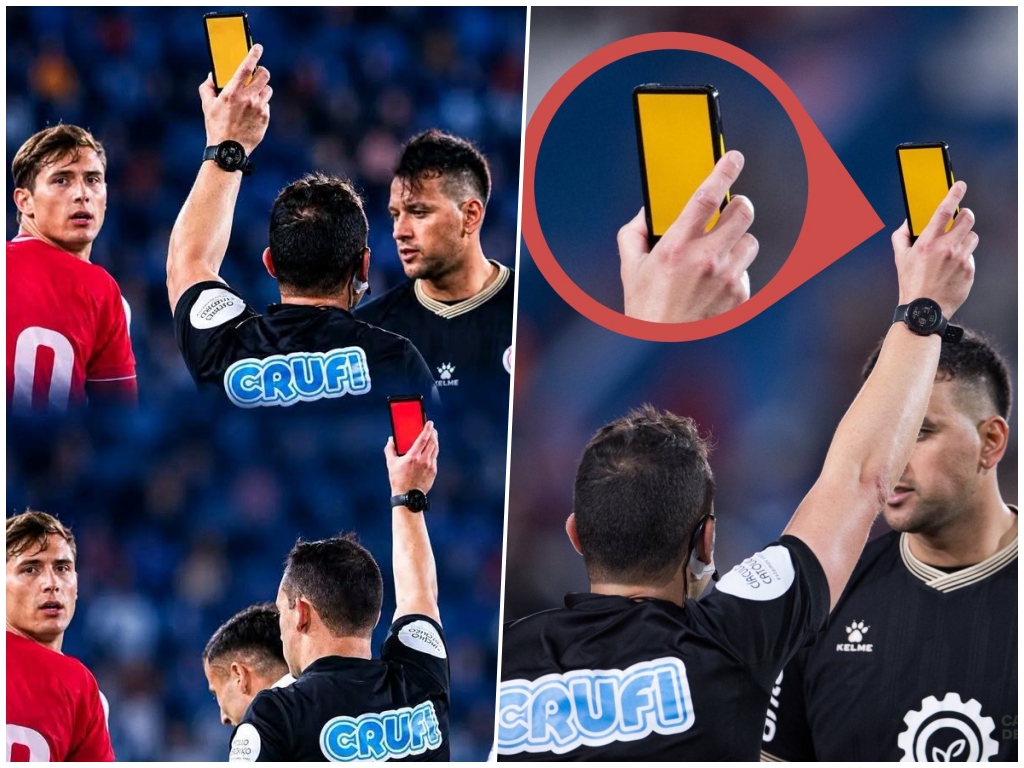 Da li je ovo budućnost fudbala? Sudija prvi put pokazao digitalni žuti karton