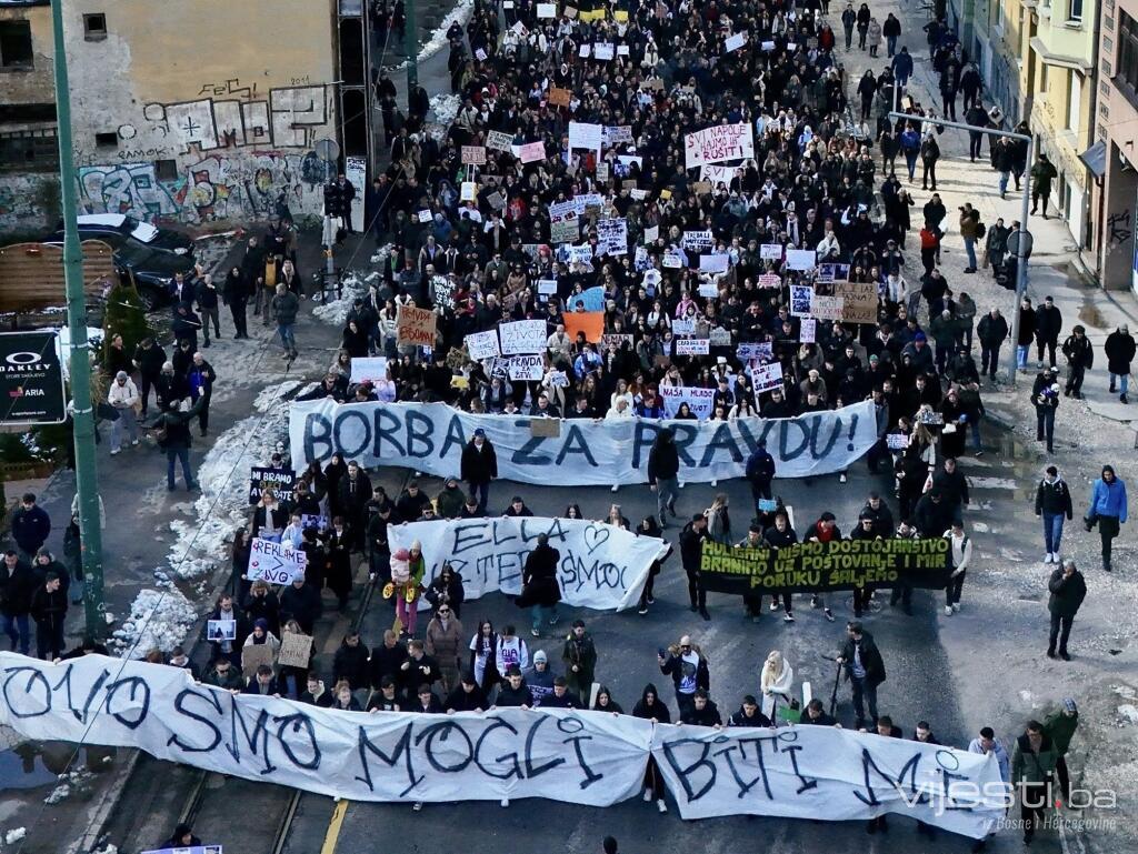 Danas novi protest u Sarajevu, očekuje se najmasovniji do sada