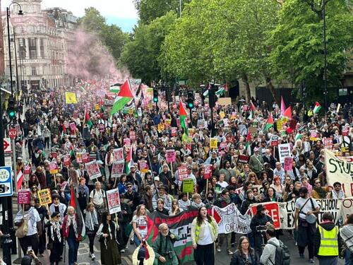 Desetine hiljada ljudi u Londonu na propalestinskim protestima