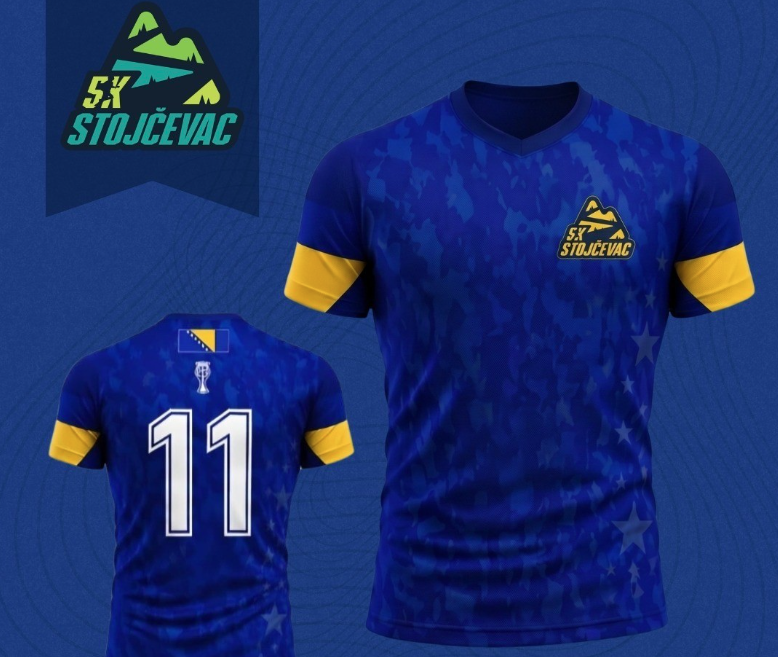 Dizajn inspirisan Zmajevima: Ovogodišnje majice za Stojčevac u bojama bh. dresa