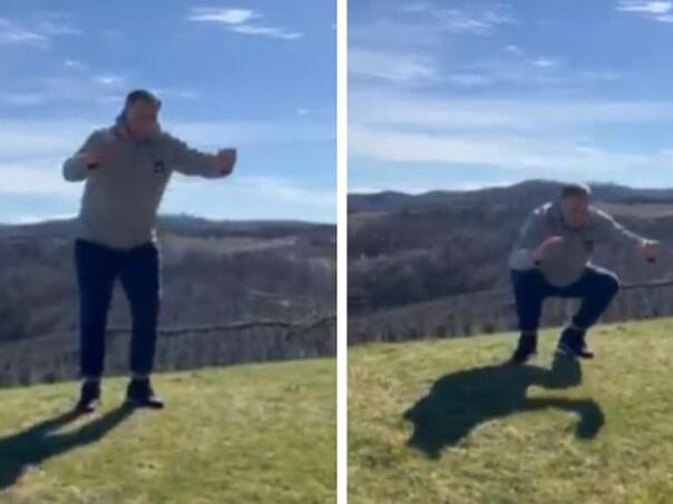 Dodik objavio bizaran video: Na planini radio čučnjeve