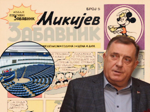 Dodik poručio EP: Podsjećate na one koji pričaju na osnovu teksta iz 'Mickey's Fun'