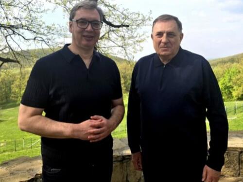 Dodik se uoči puta u SAD sastao s Vučićem