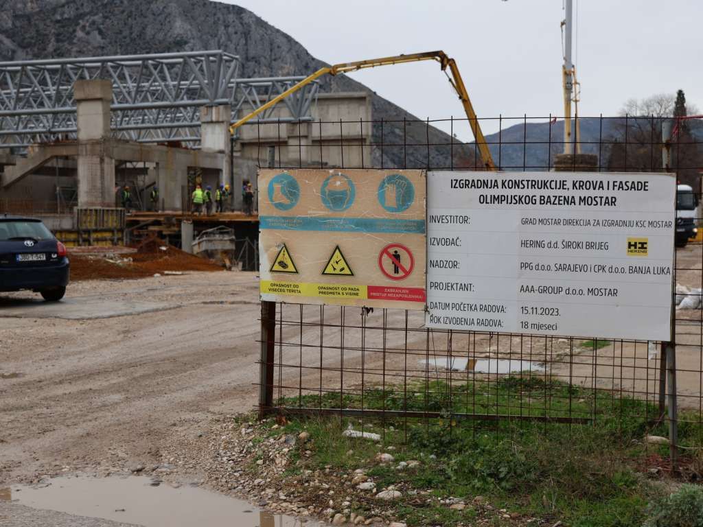 Dokle je izgradnja olimpijskog bazena u Mostaru?