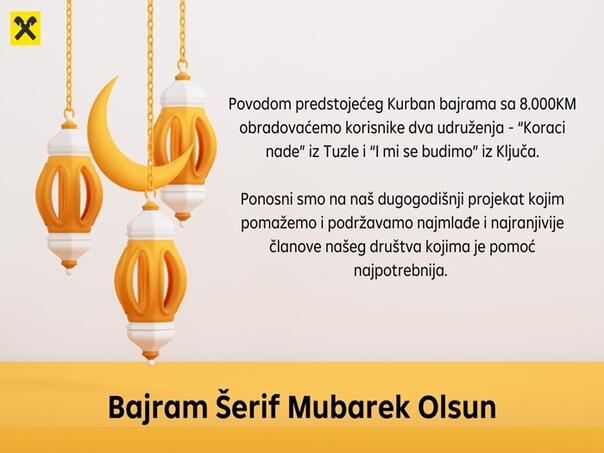 Donacije Raiffeisen Banke za veću prazničnu radost