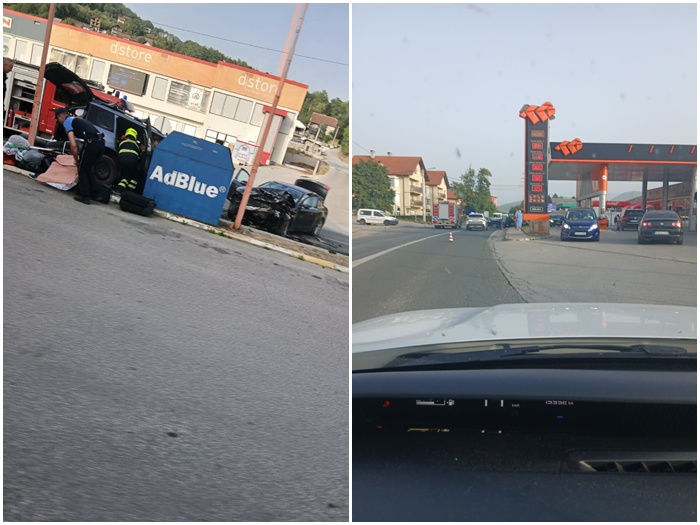 Drama u Travniku: Vatrogasci izvlače putnike iz smrskanog automobila