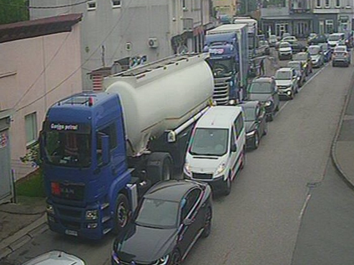 Duga kolona vozila na izlazu iz BiH na GP Bosanska Gradiška
