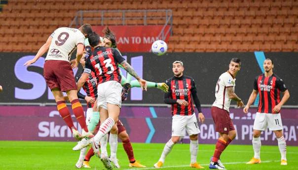 Džeko strijelac u sjajnom derbiju: Milan i Roma osvojili po bod na San Siru