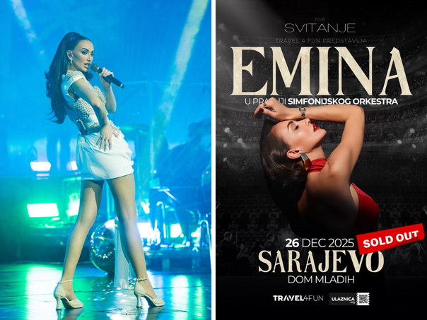 Emina Jahović stiže u Sarajevo, rasprodane karte za Dom mladih