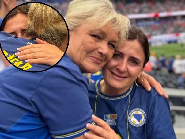 Emotivni trenuci: Majke Edina i Kerima u zagrljaju na stadionu