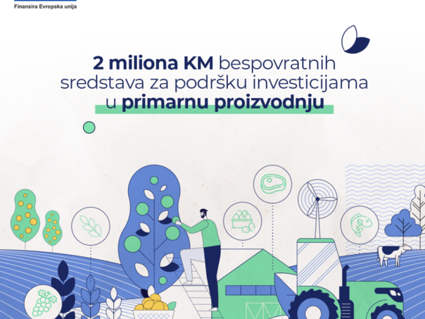 EU izdvaja dva miliona KM za podršku u primarnu poljoprivrednu proizvodnju