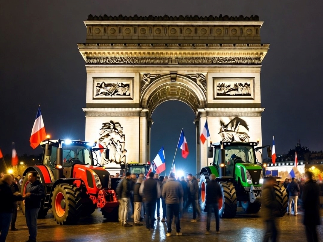 Farmeri traktorima blokirali Pariz: Počeo novi protest