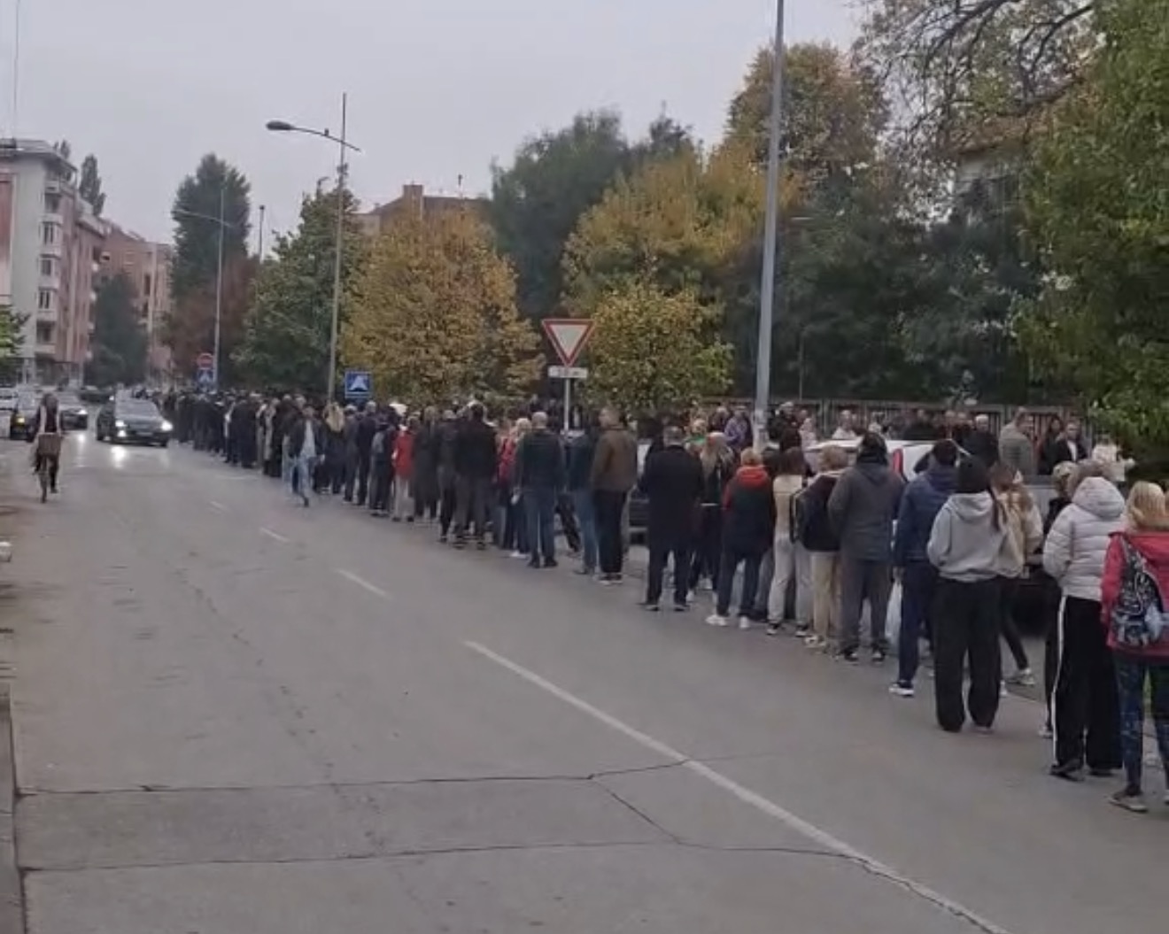 Fascinantan prizor iz Novog Sada: Nepregledan red na glasanju