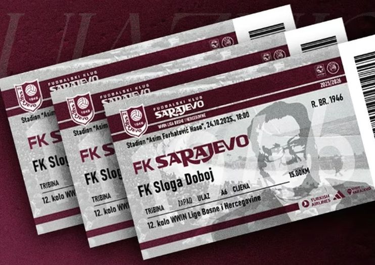 FK Sarajevo odalo počast Halidu Bešliću: Lik velikana odštampan na ulaznicama