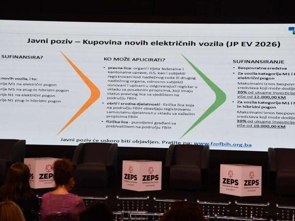 Fond za zaštitu okoliša FBiH na sajmu ZEPS 2026 predstavio javne konkurse i pozive