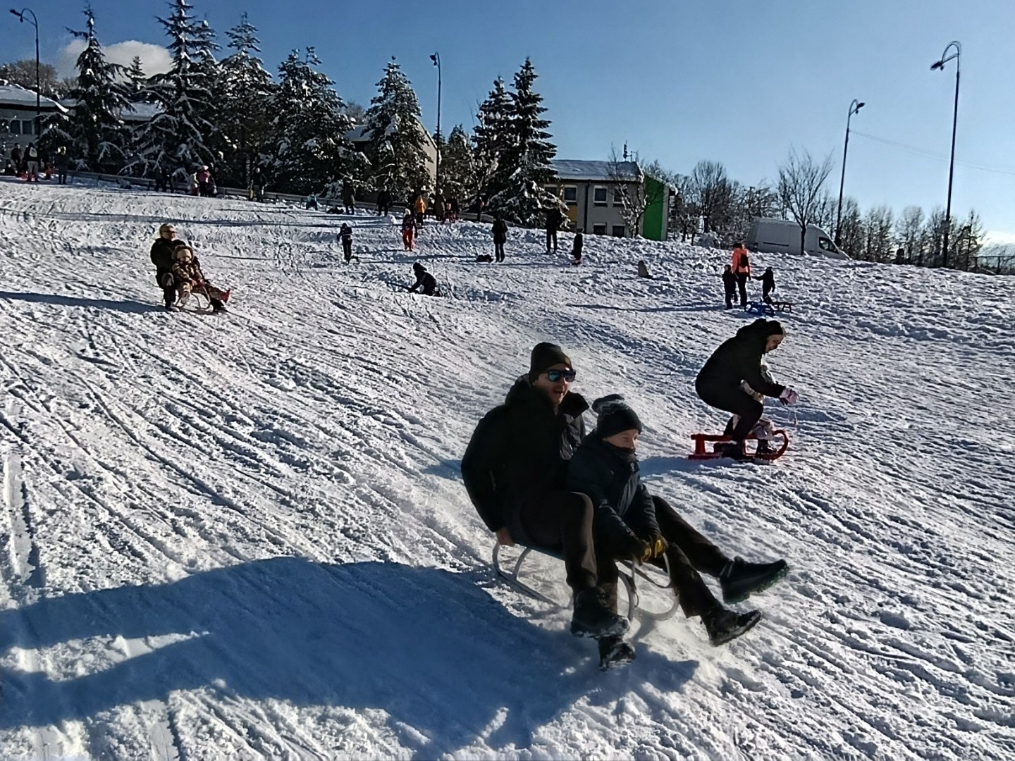 Foto: Brojni sarajevski mališani dan proveli sankajući se