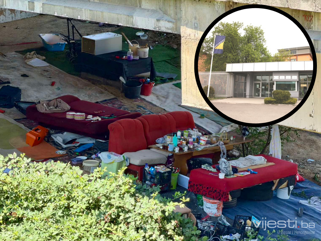 FOTO / Na 50 metara od Suda BiH: Sramotan prizor ispod mosta