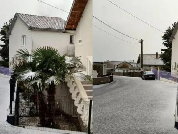 Foto: Sniježne pahulje zabijelile Mostar