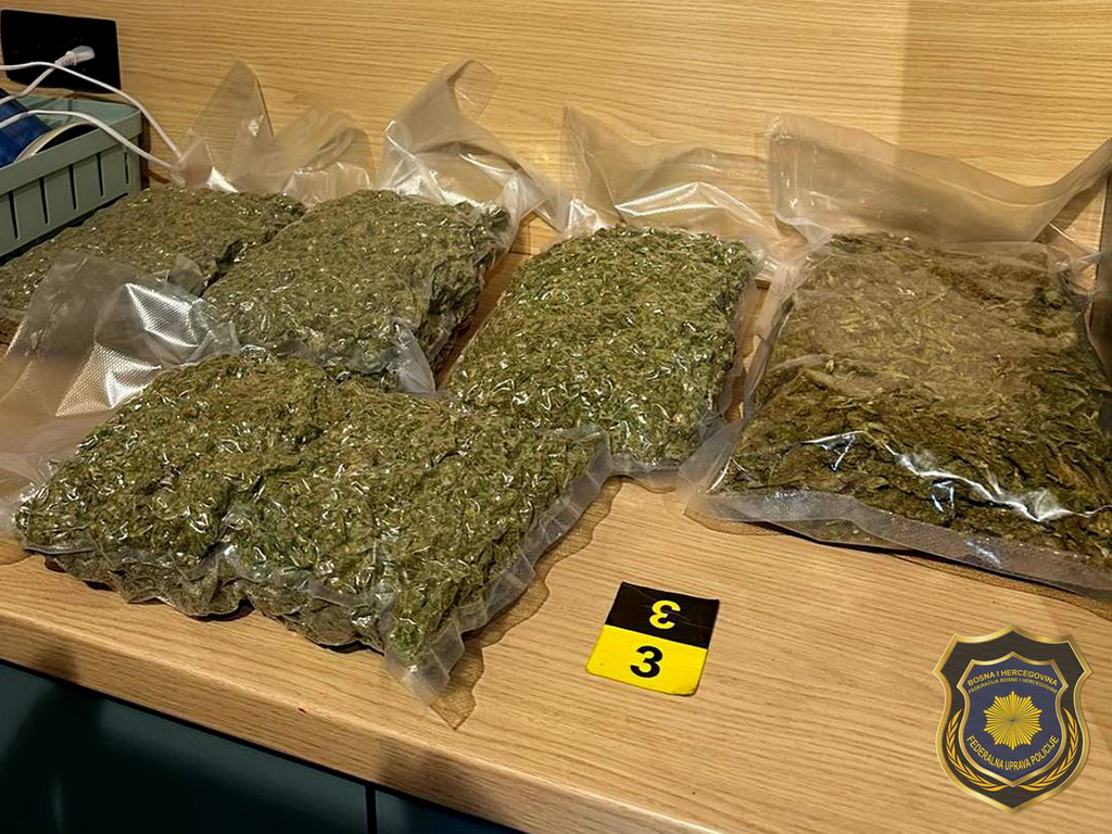 FUP: Uhapšena jedna osoba iz Sarajeva, pronađeno oko 15 kg opojne droge