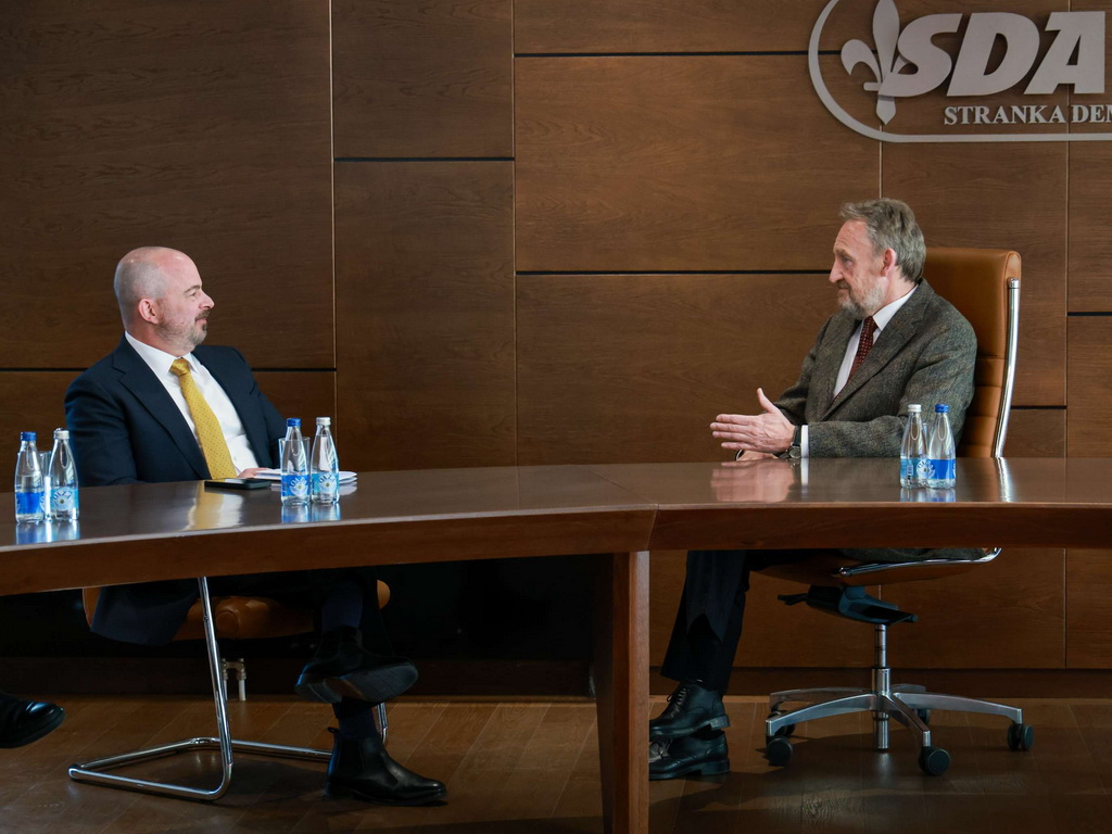 Ginkel sa Izetbegovićem o ulozi Parlamenta FBiH u projektu Južna interkonekcija