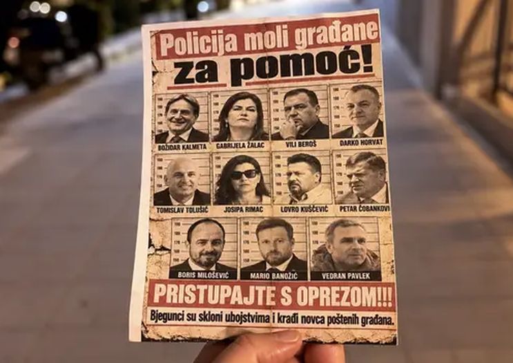 Građani Splita oblijepili plakate političara povezanih s aferama