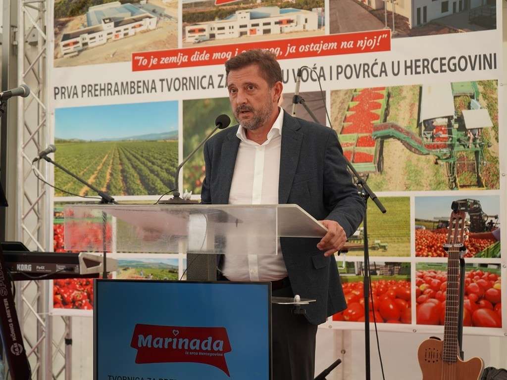 Otvorena prva fabrika za preradu voća i povrća u Hercegovini