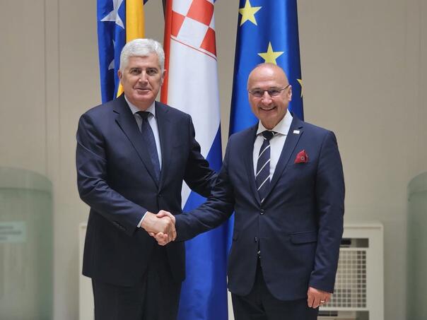 Grlić Radman s Čovićem: Hrvatska će podržati jačanje institucija BiH