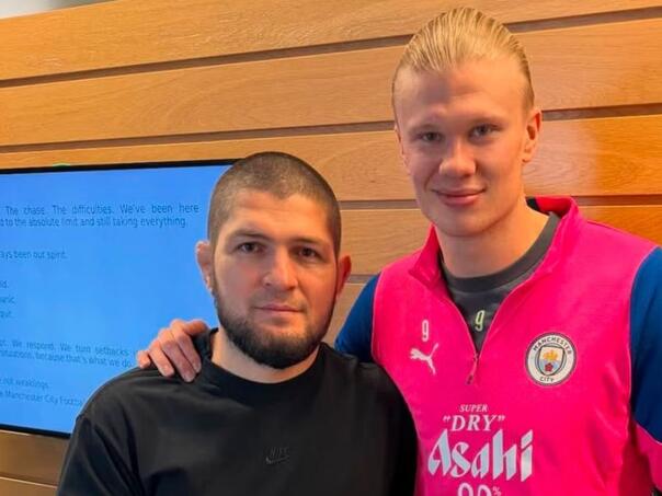 Haaland i Nurmagomedov pozirali: Poruka iza njih privukla pažnju