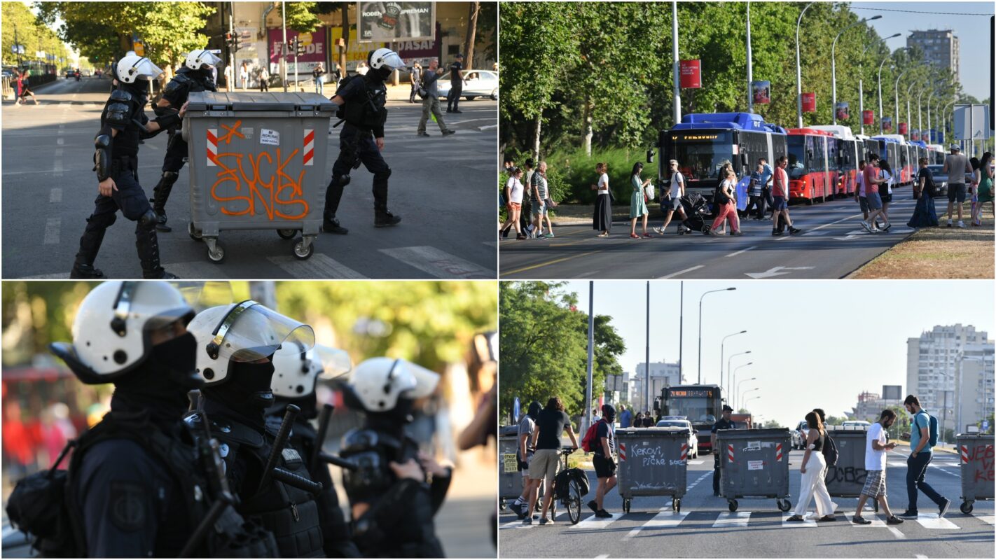 Haos u Srbiji: Blokade i hapšenja, napeto u Beogradu